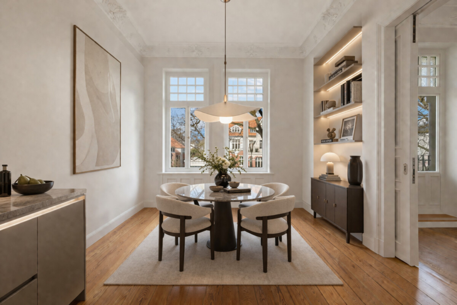 Historischer Luxus – 2 Balkone – Toplage - Essen | Küche (KI bearbeitet) (911)