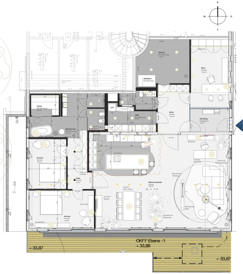 Loft in Elblage - mögliche Grundrissplanung (865)