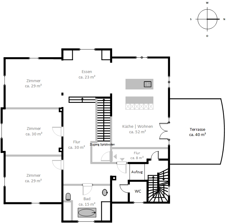 Loft in Elblage - Dachgeschoss (6447)