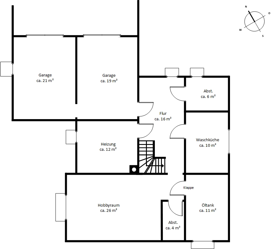 Einfamilienhaus im Hochkamp - Untergeschoss (834)