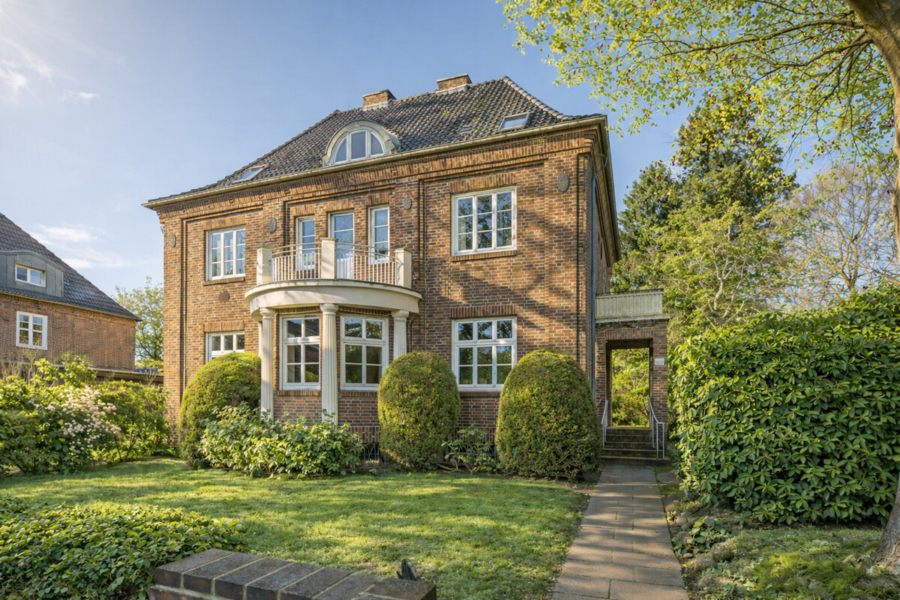 Stilvolle Rotklinker-Villa nahe der Waitzstraße - Hausansicht (6452)
