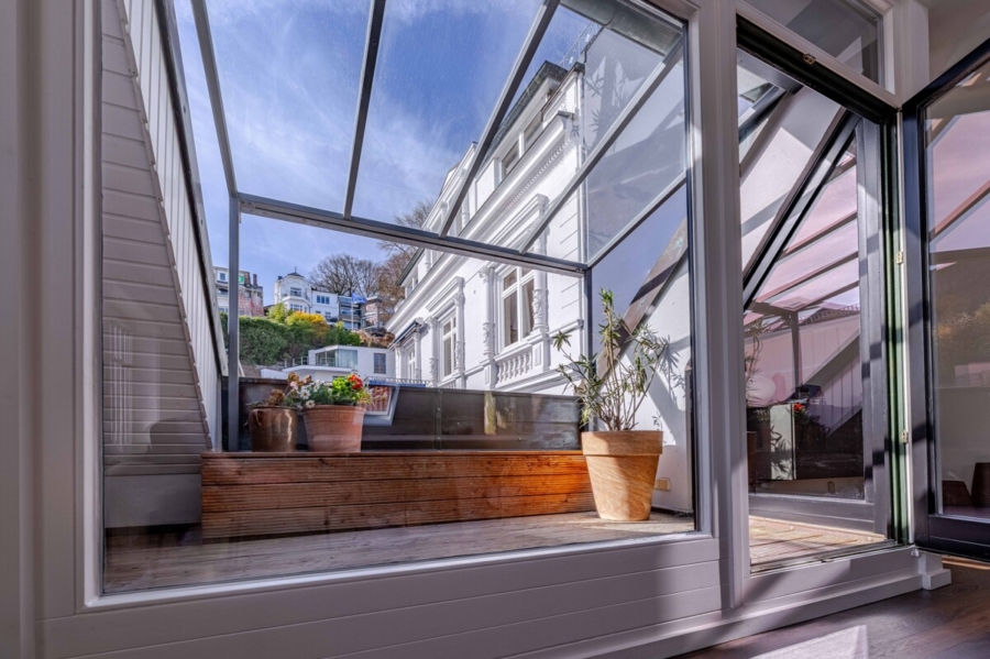 150 Meter bis zur Elbe - Balkon (6525)