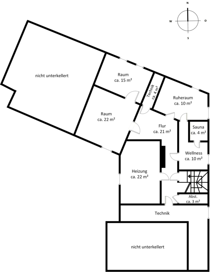 Exklusives Anwesen mit Gästehaus an der Wittenbergener Heide - Untergeschoss (6561)