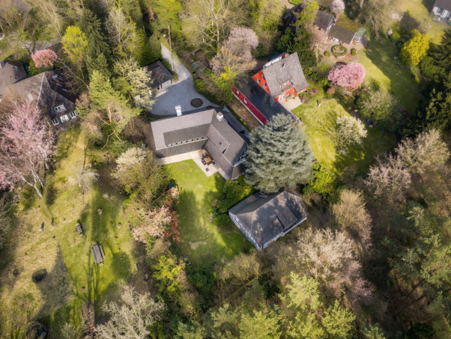 Exklusives Anwesen mit Gästehaus an der Wittenbergener Heide - Luftbild (6555)