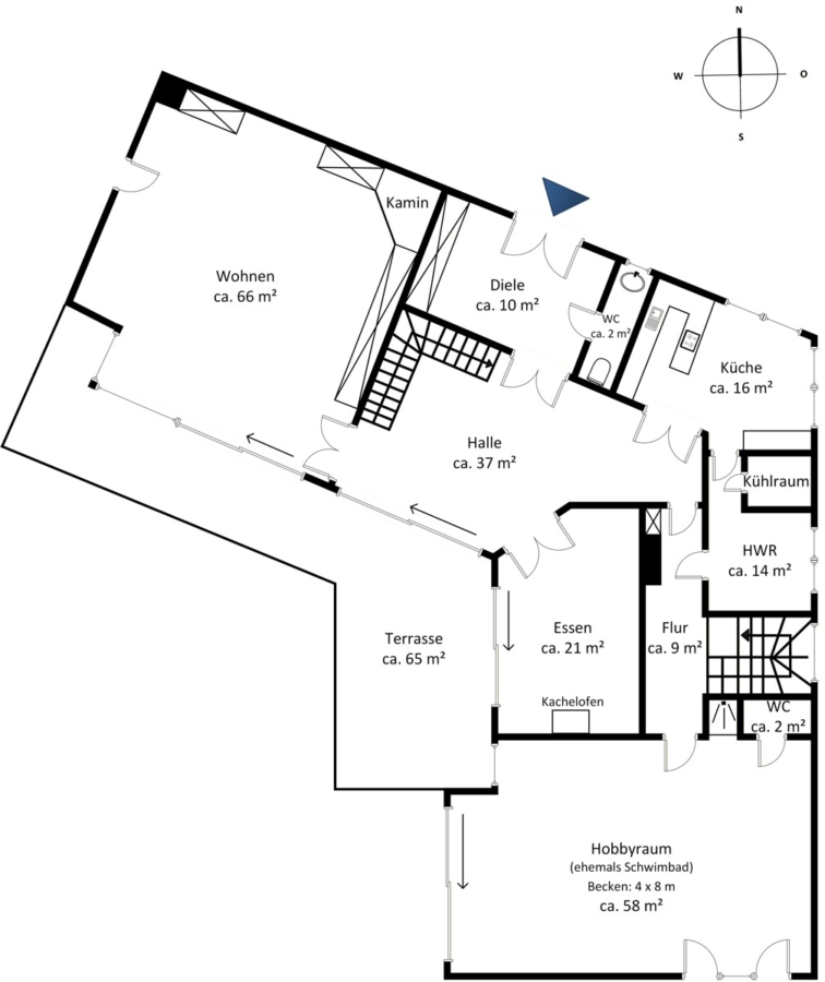 Exklusives Anwesen mit Gästehaus an der Wittenbergener Heide - Erdgeschoss (6558)