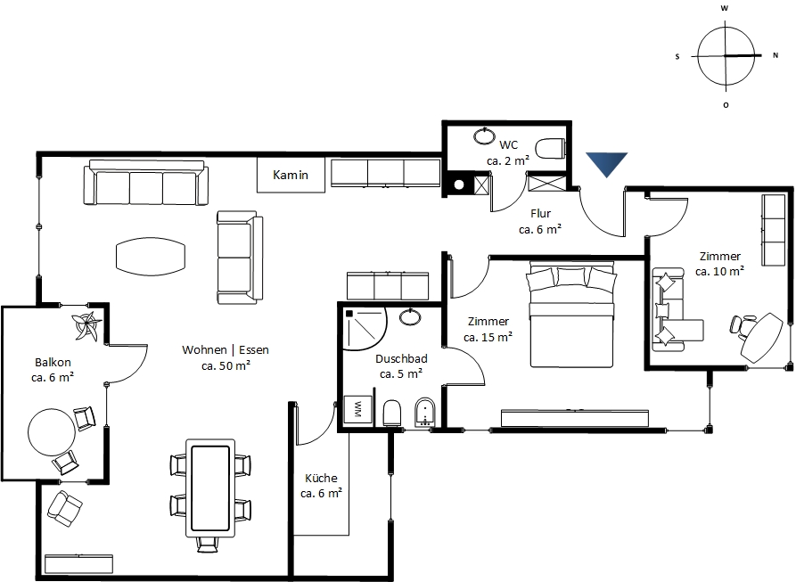 Ihr Zuhause am Strand - Hochparterre (730)