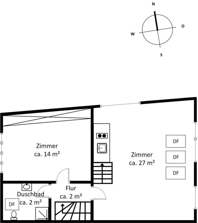 Pour la vie – einmaliges Stadthaus im Karolienviertel - Dachgeschoss (6694)
