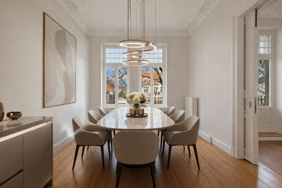 Großzügiges Designaparment mit Zuhause-Charakter - Essen | Küche (KI bearbeitet) (896)